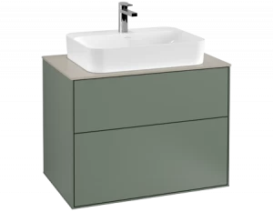 Villeroy&Boch Тумба под раковину Прямоугольная версия F34300GM Finion Olive Matt Lacquer