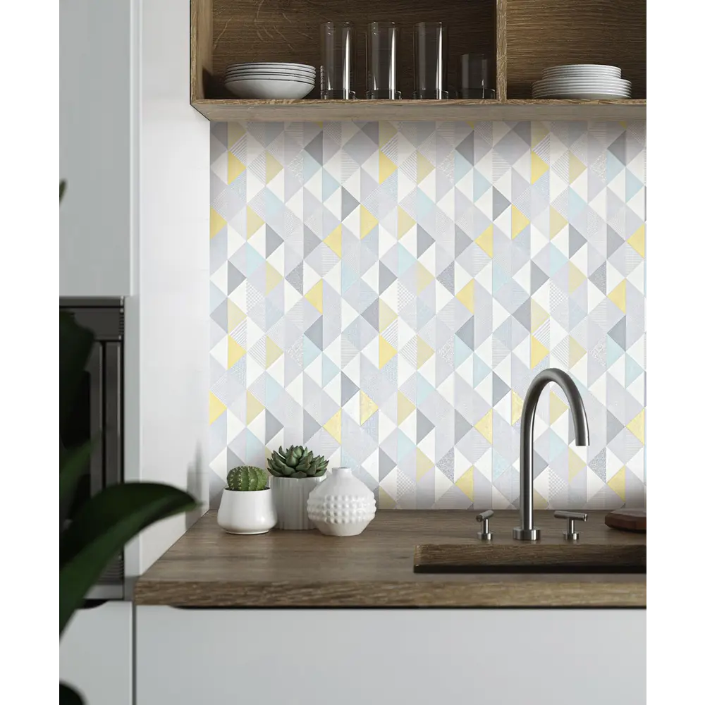 Обои виниловые Vilia Арлекино желтые 0.53 м 1541-81 STLM-2189914 - Вид №2