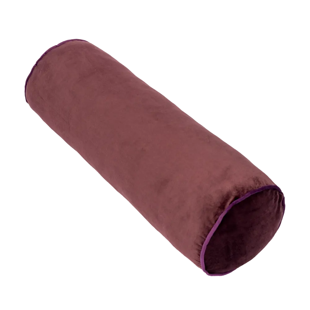 Декоративная подушка Валик 60x20 см цвет бордовый 89411853 STLM-2078806 Santreyd 