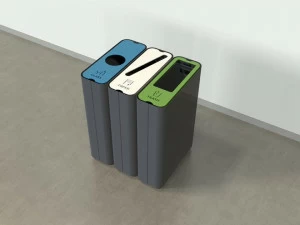 Green Furniture Concept Контейнер для макулатуры из стали с порошковым покрытием для раздельного сбора отходов Radius