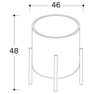 Круглый журнальный столик Bolzan флаг ARCH-00099094 - Вид №3