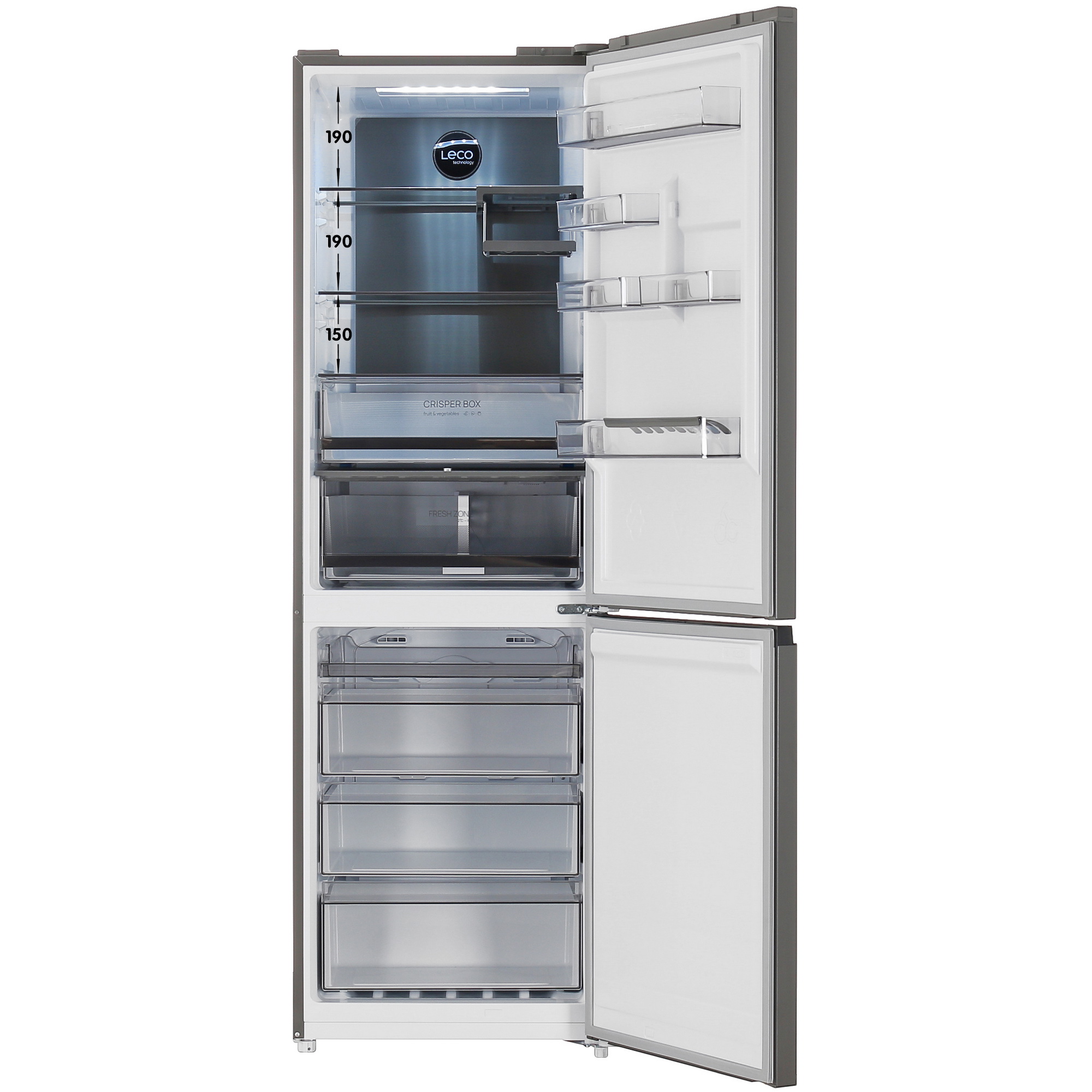 5423597 Холодильник с морозильником   Eigen Stark-RF42 серебристый STDN-0065335 - Вид №1