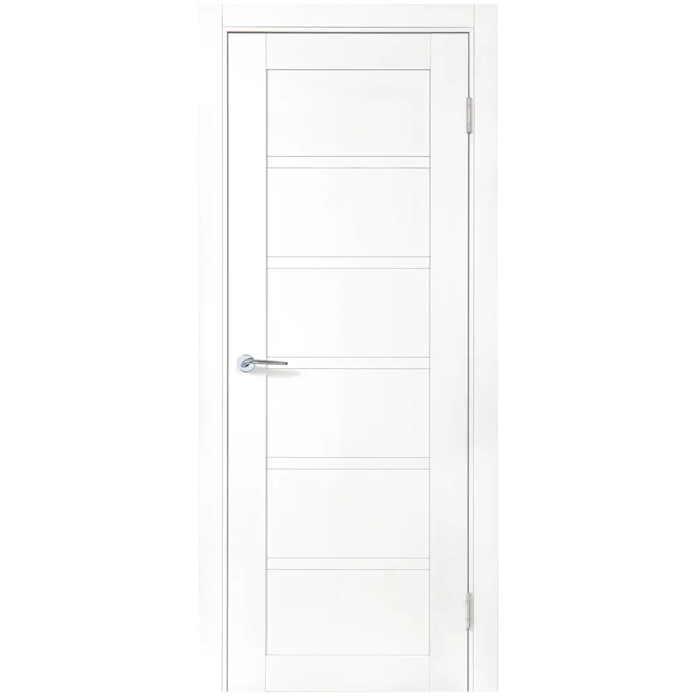 Комплект двери Легда-28.1 глухая 80x200 см полипропилен цвет белое дерево с добором 200 мм PORTIKA STLM-2130454