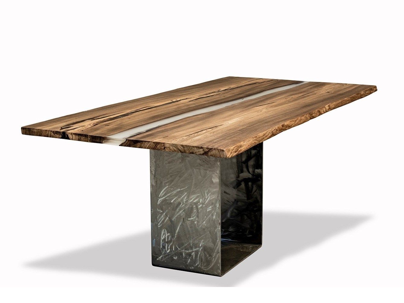 Прямоугольный стол из ископаемого дерева вяза Tabula Tabula Rarity ARCH-00138403