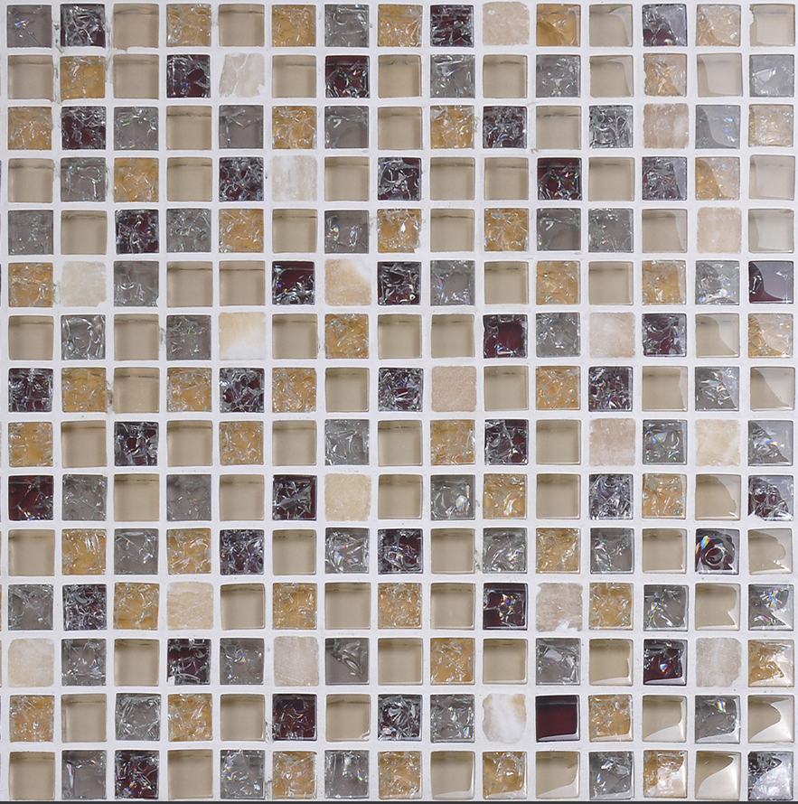 91100472 Декоративная мозаика -06 30х30см цвет коричневый MDS STLM-0484415 DECOR MOSAIC