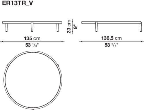 Круглый садовый столик B&B Italia Outdoor ARCH-00146989 - Вид №7