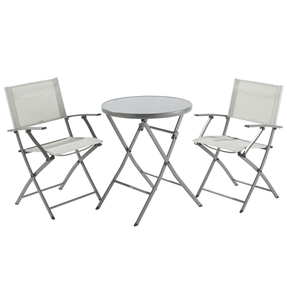 Кресло Naterial Emys Origami складное 54х52х83 см сталь светло-серый STLM-2078090 - Вид №5