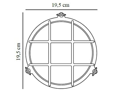 Металлическая и стеклянная наружная настенная лампа Nordlux POLPERRO ARCH-00082575 - Вид №8