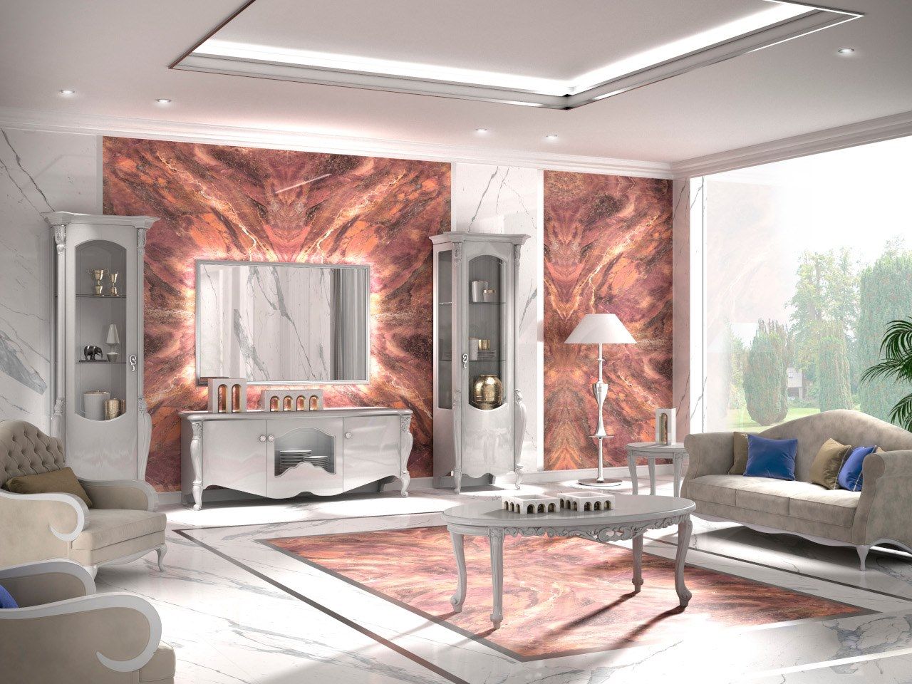 Деревянный низкий ТВ-шкаф CASA +39 Изумруд ARCH-00057099 - Вид №1