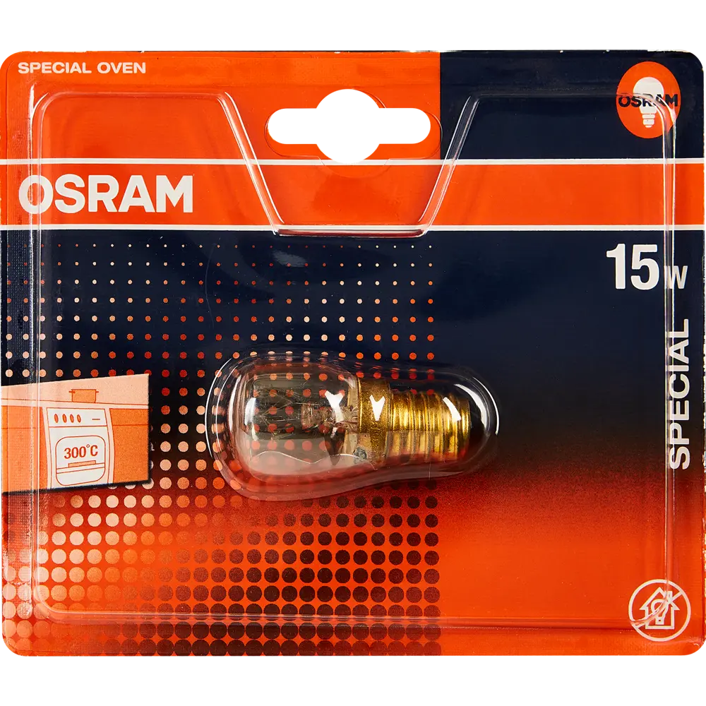 Лампа накаливания для духовки Osram трубчатая E14 15 Вт свет тёплый белый STLM-2074233 - Вид №3