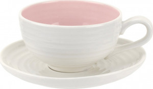 10624134 Portmeirion Чашка чайная с блюдцем Portmeirion "Софи Конран для Портмейрион" 200мл (розовая) Фарфор