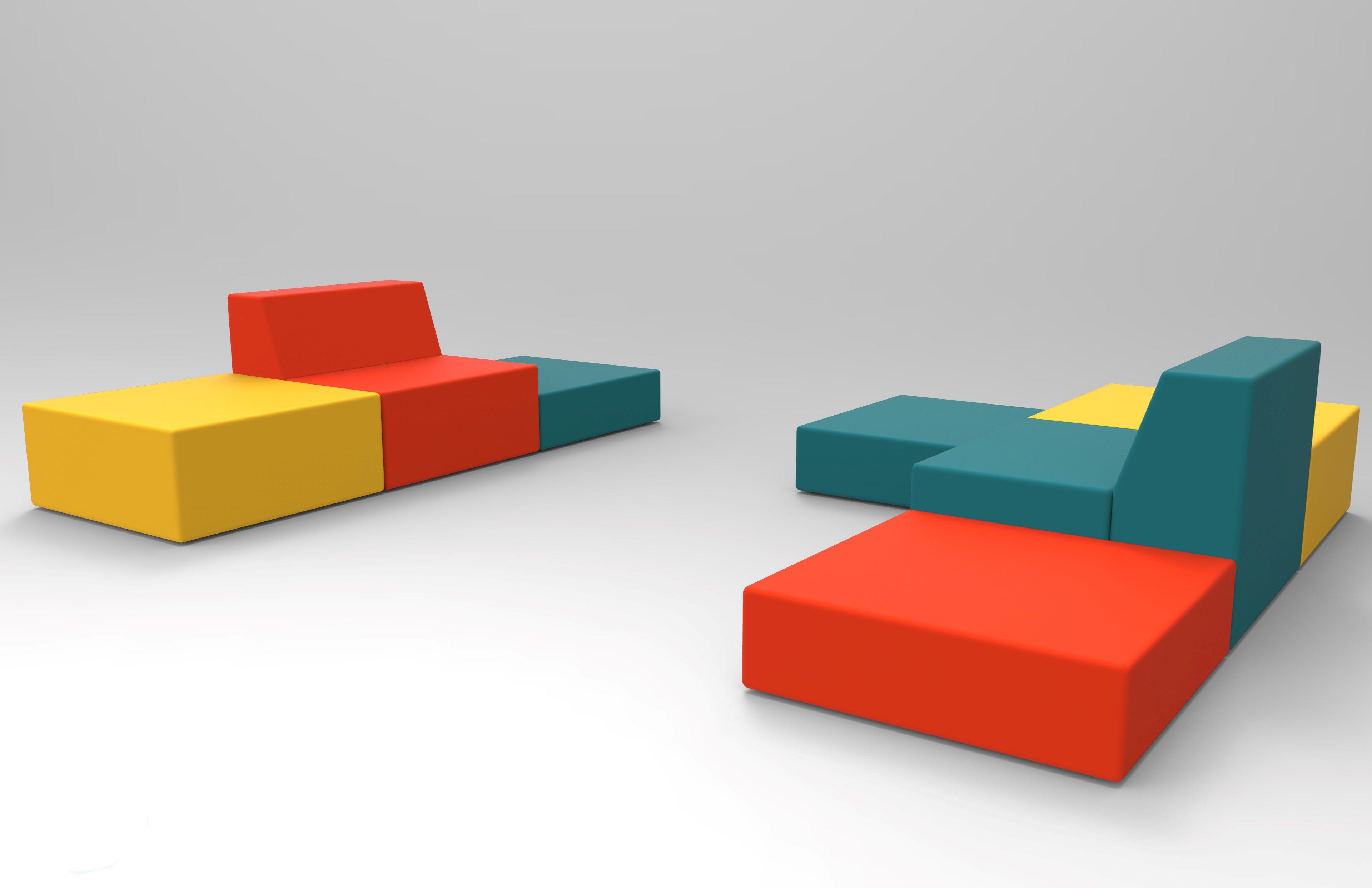 Модульный диван для контракта из пены QM Quinze & Milan Rpbw ARCH-00090123 - Вид №7