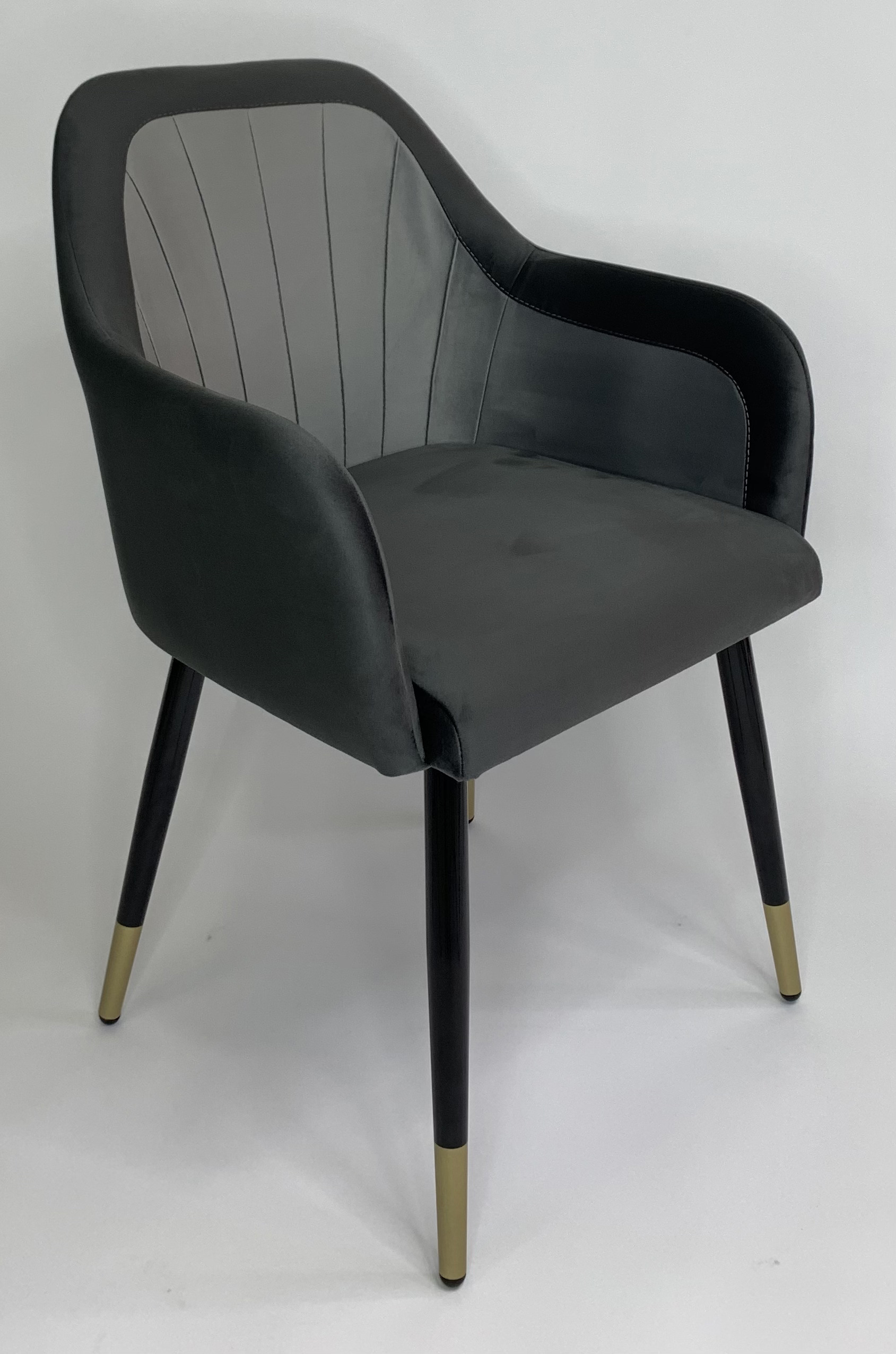 90203157 Стул-кресло мебель для столовой/гостинной/спальни цвет графит Агат STLM-0131105 MILAVIO