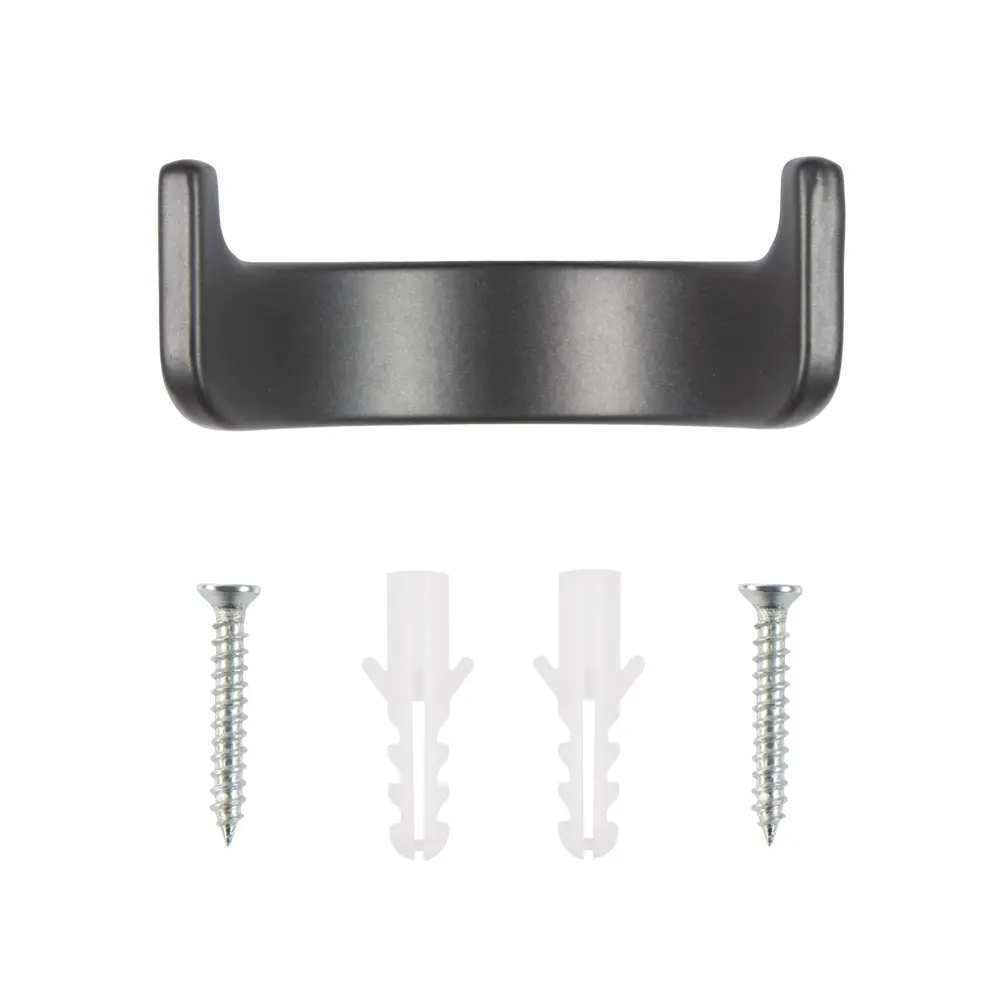 Мебельный крючок N00-N00-MB 10 см ЦАМ графит EDSON STLM-2163268 - Вид №2