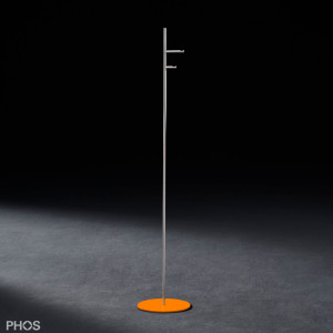 GSTS2V-BPO Вешалка для одежды, 2 вогнутых крючка, основание: оранжевое. PHOS