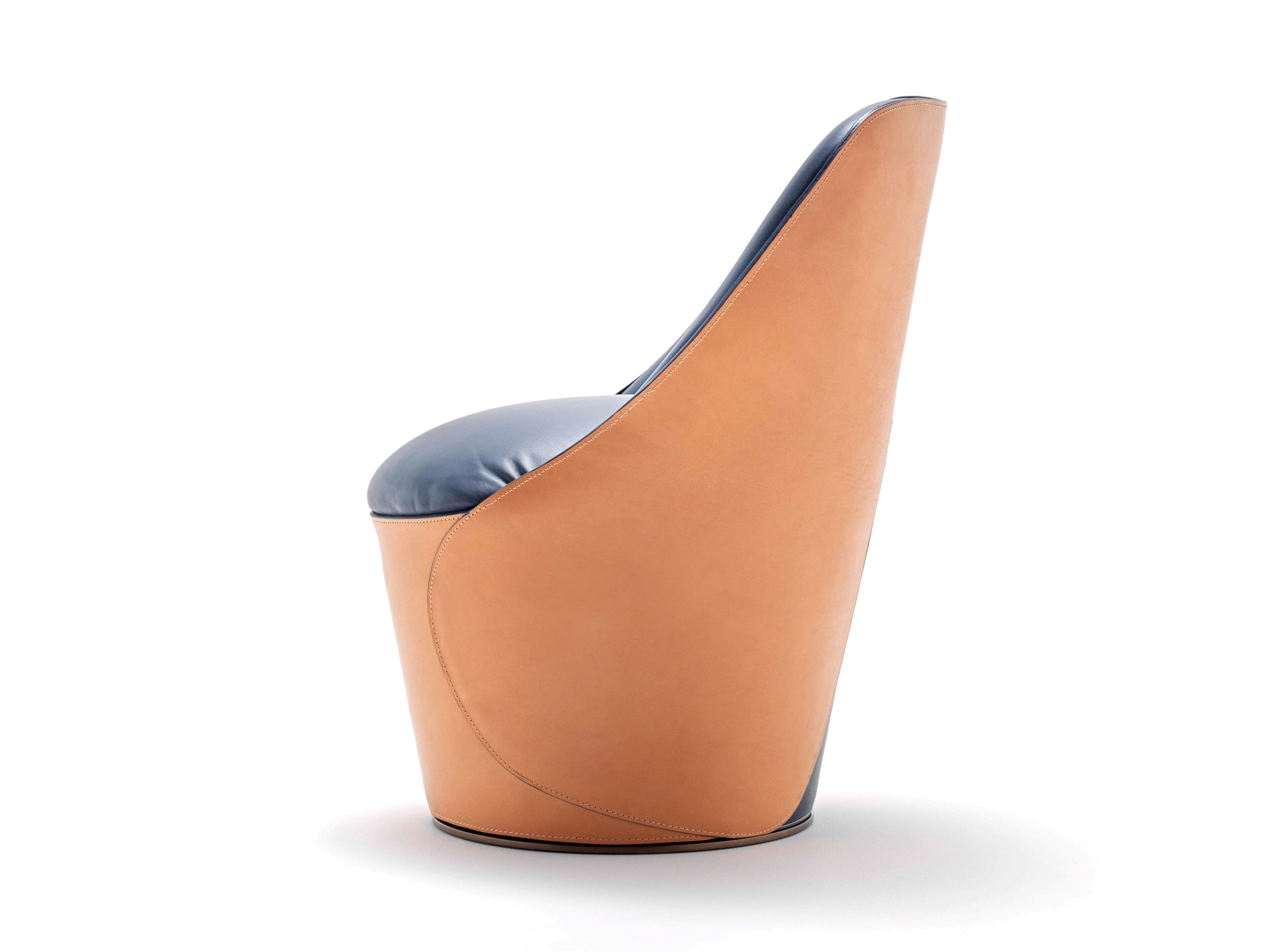 Кожаный поворотный стул Fasem Electa ARCH-00079586 - Вид №5