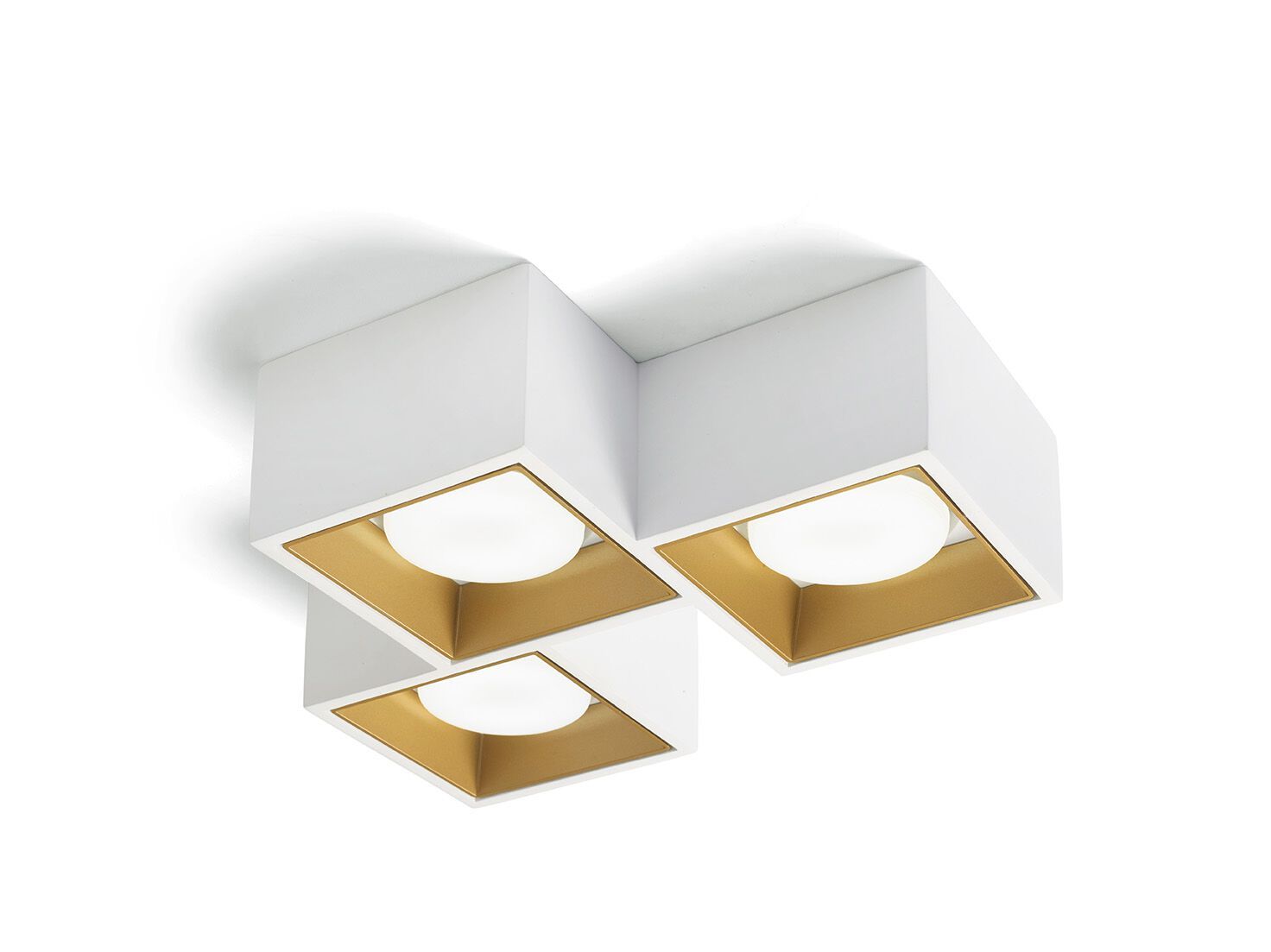 Гипсовый потолочный светильник Tecnico NASSO 3 QUADRATA ARCH-00101200 - Вид №4