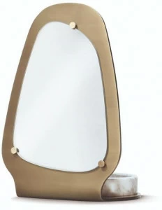 Bellotti Ezio Зеркало на столешнице из латуни с мраморным подносом Gea 2018-75