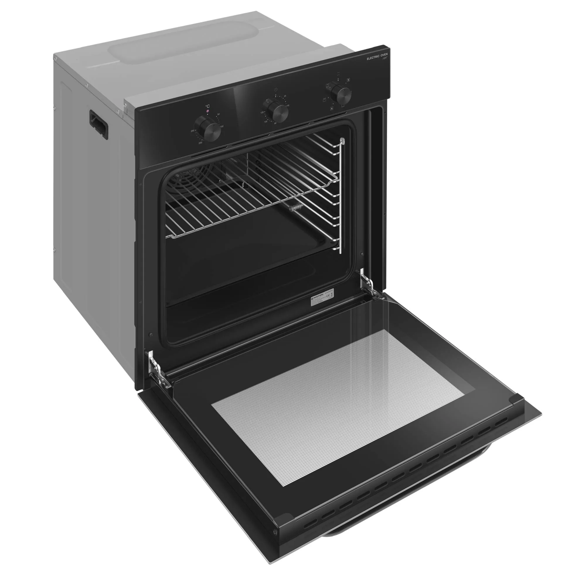 9168830 Электрический духовой шкаф Meferi MEO606BK LIGHT черный STDN-0076211 - Вид №6