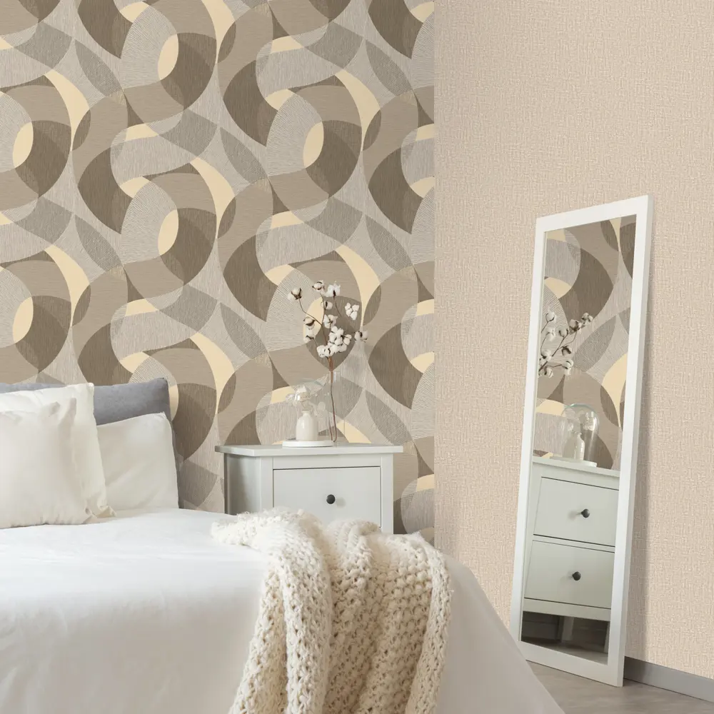 Обои флизелиновые Euro Decor Incas коричневые 1.06 м ED7124-02 88477313 STLM-2136944 - Вид №3
