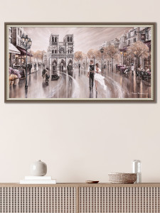 90861564 Картина в раме "Прогулка по парижу" 70x130 см STLM-0413709 GRAFIS-ART