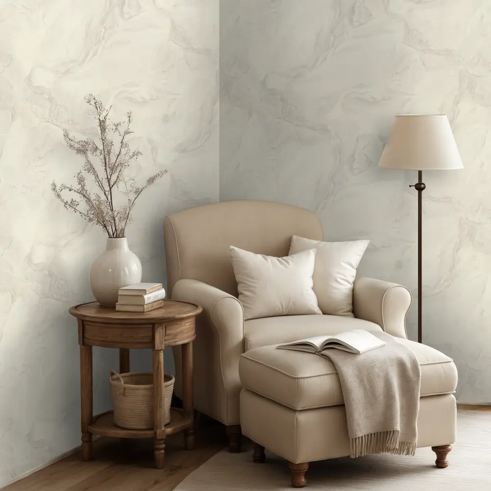 Обои флизелиновые Euro Decor Istok белые рельефные 1.06 м 89420943 STLM-1573586 - Вид №2