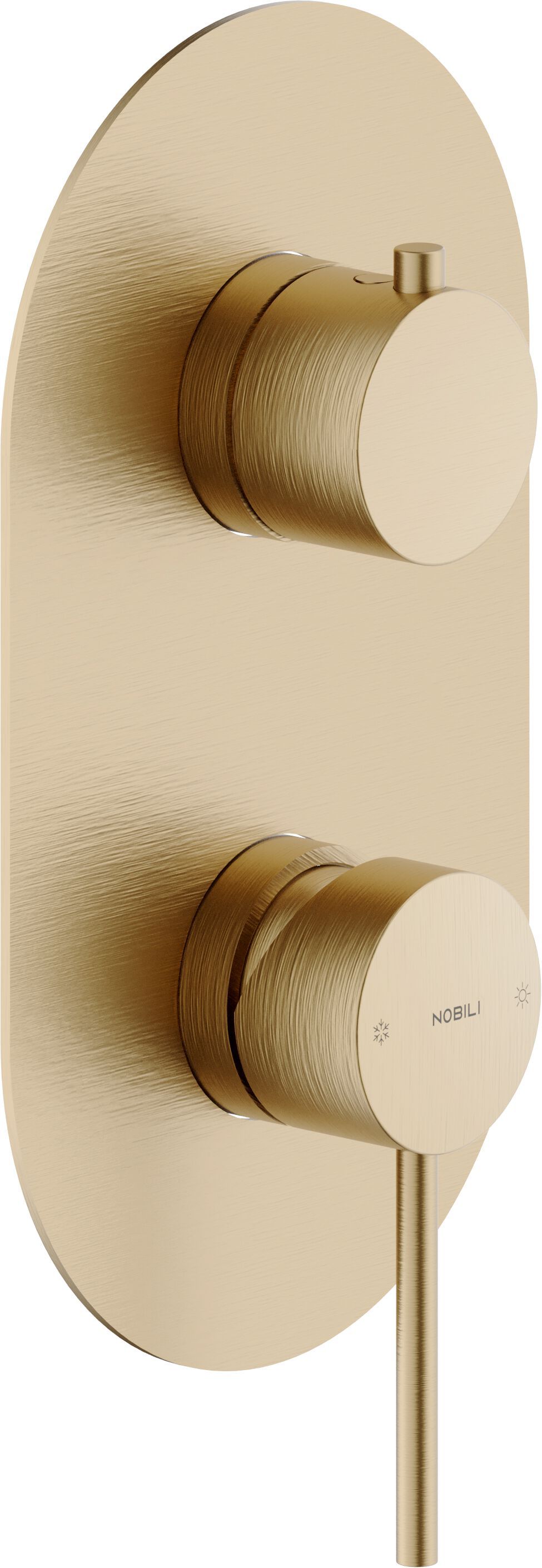 Однорычажный смеситель для душа с 2 отверстиями и пластиной Nobili Velis ARCH-00125742 - Вид №3