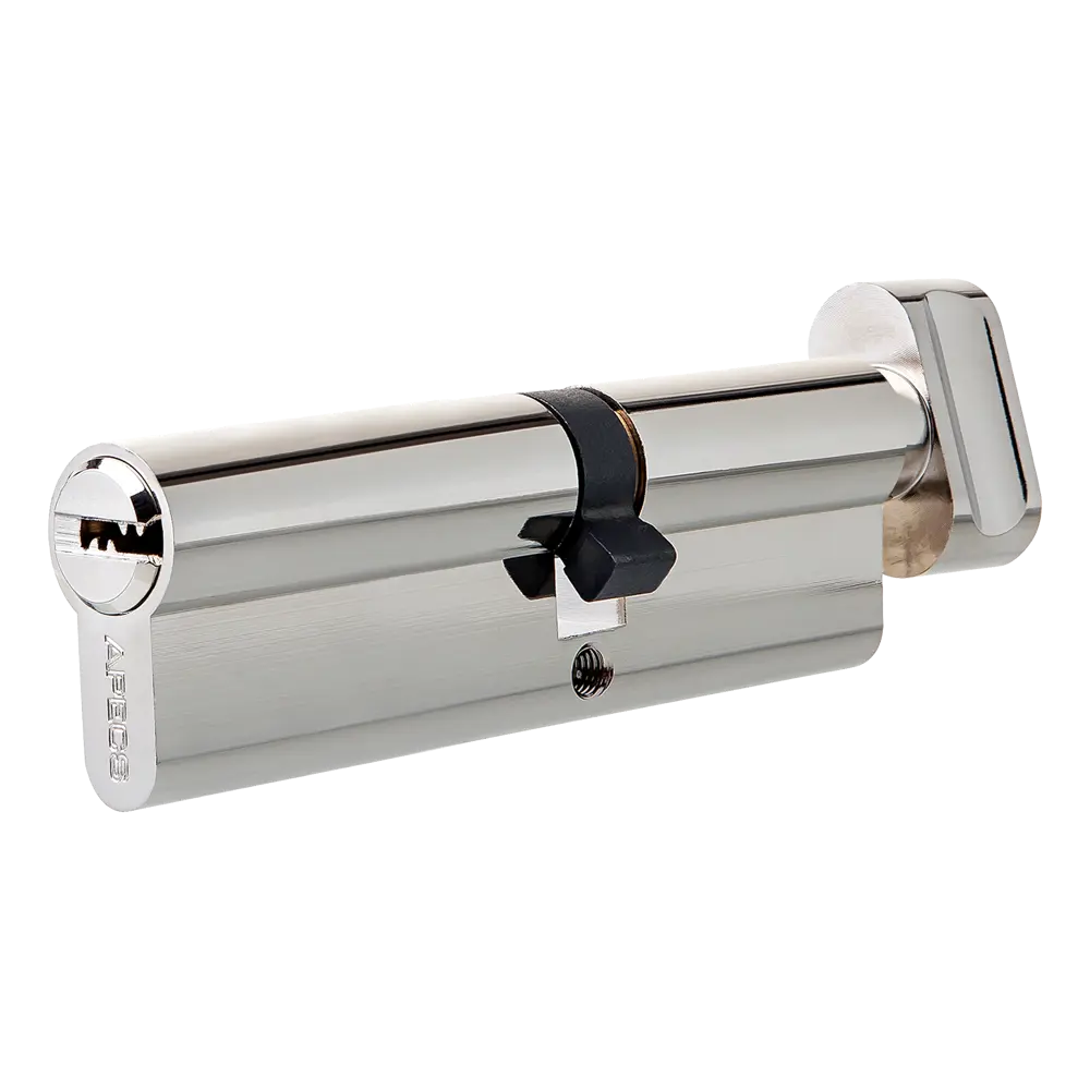 Цилиндр Apecs SM-90, 35х55 мм, ключ/вертушка, цвет никель STLM-2051760