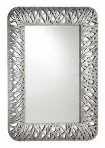 Зеркало настенное прямоугольное настенное серебро Parson PUSHA ДИЗАЙНЕРСКИЕ 062680 Серебро