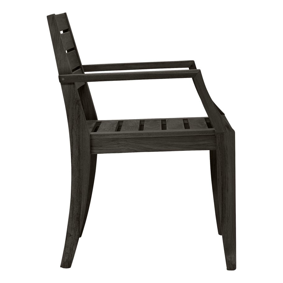 Штабелируемый стул из тикового дерева с подлокотниками JANUS et Cie Relais ARCH-00108647 - Вид №9