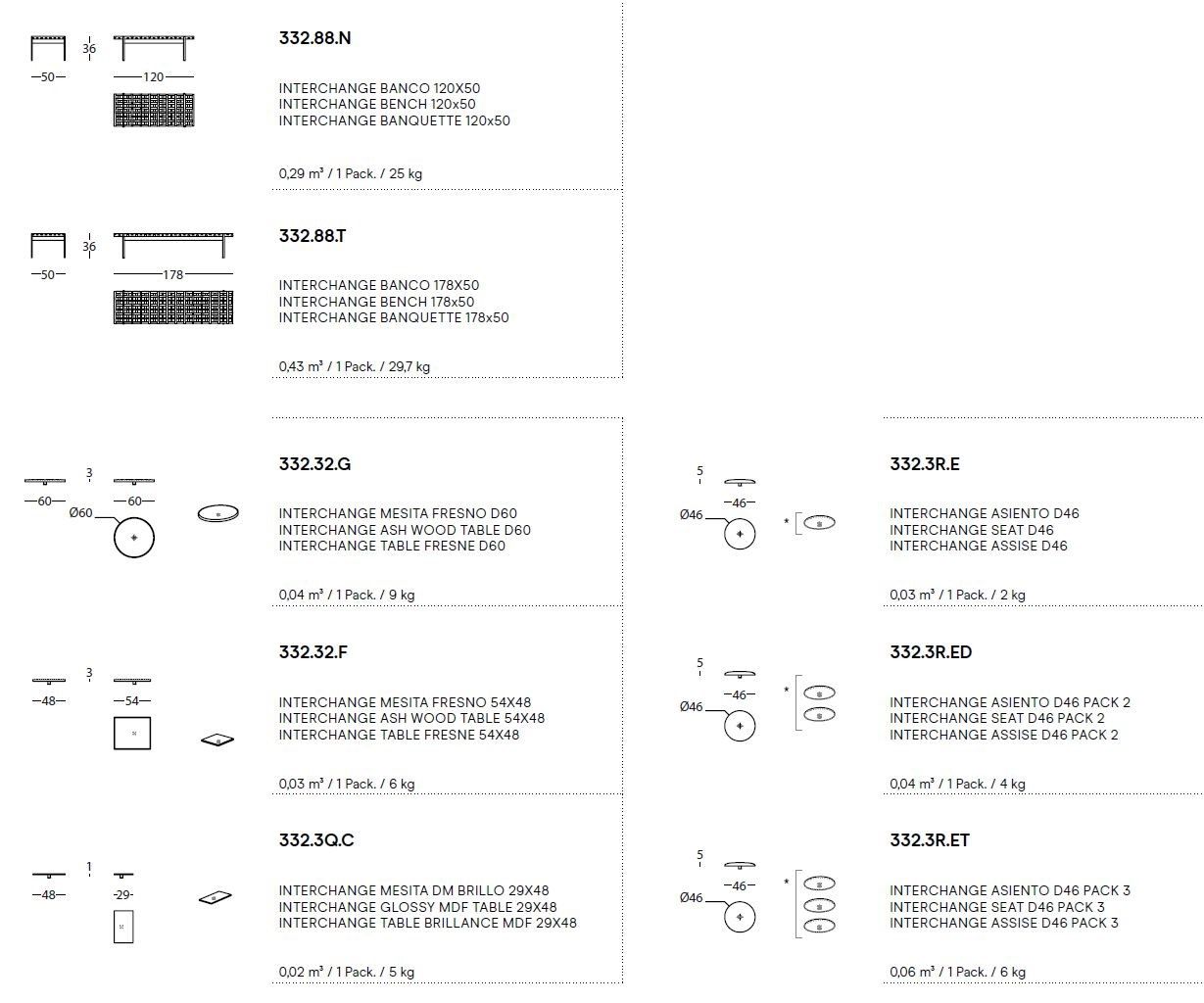 Деревянная скамья SANCAL Interchange ARCH-00123817 - Вид №11
