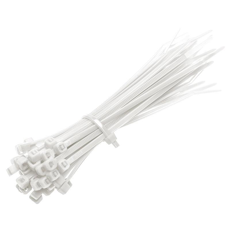 90449122 Хомут кабельный нейлон 250x3.6 мм белый 25 шт. STLM-0226857 DUWI