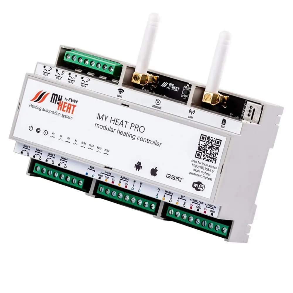 Контроллер My Heat Pro GSM/WiFi для управления системами отопления и горячего водоснабжения STLM-2030041