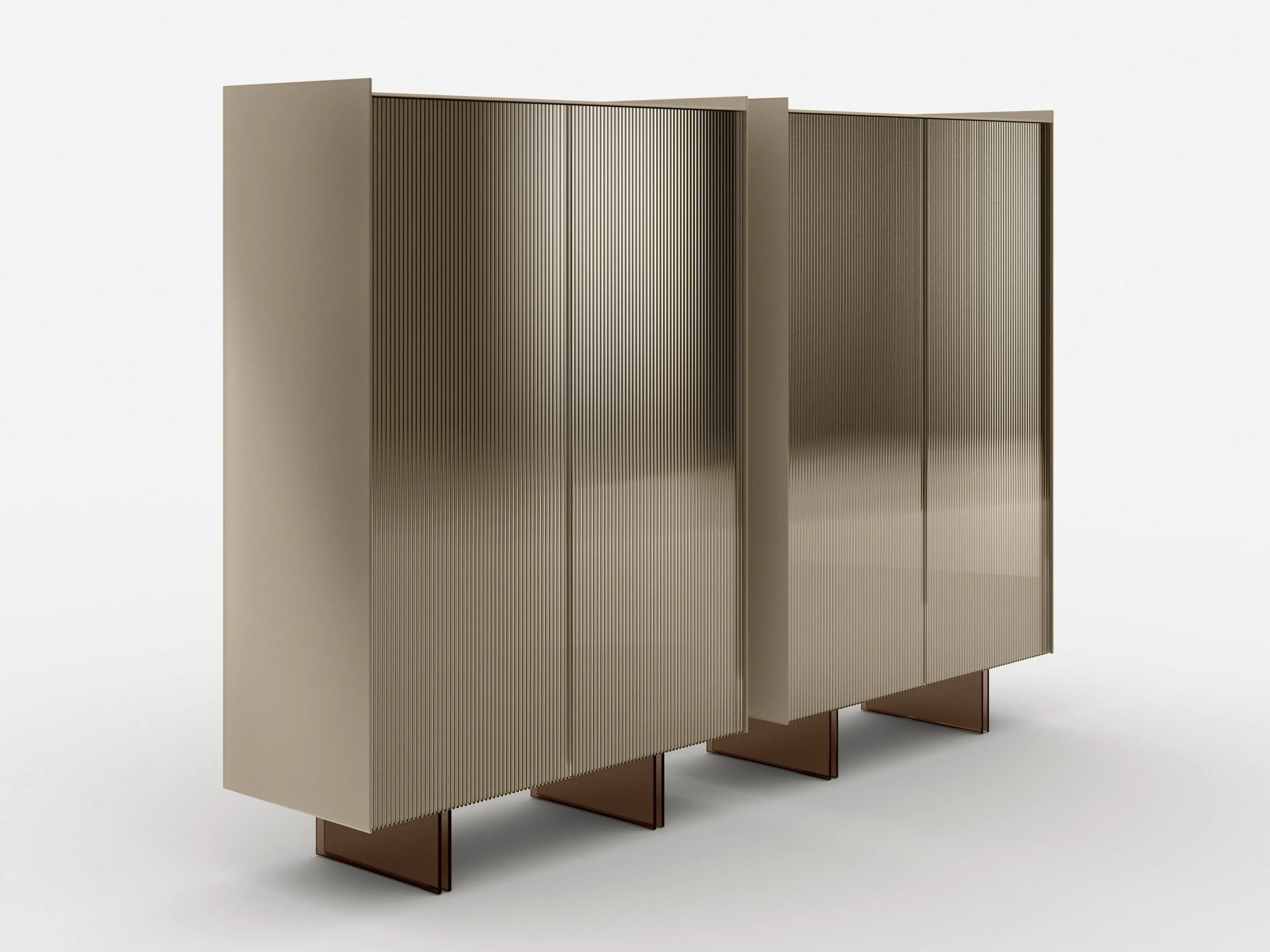 Стеклянный шкаф с распашными дверцами Tonelli Design ATEREA ARCH-00013802