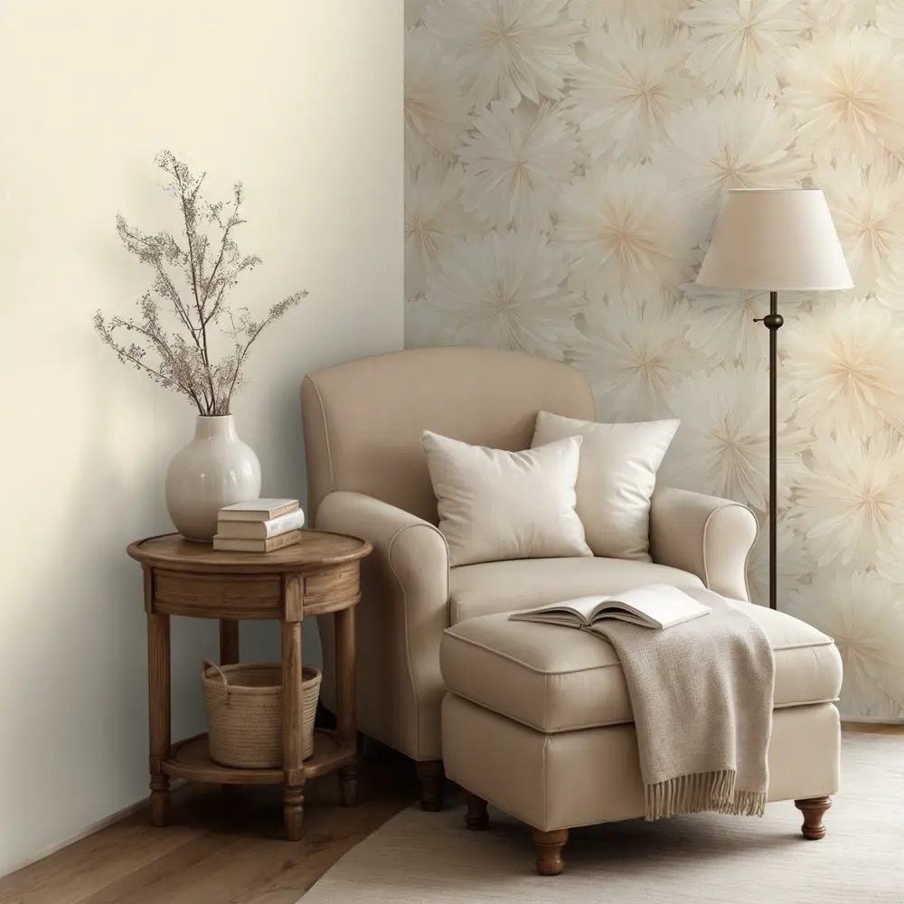 Обои флизелиновые Ornamy Florance бежевые 1.06 м OR8091-01 STLM-2146767 - Вид №5