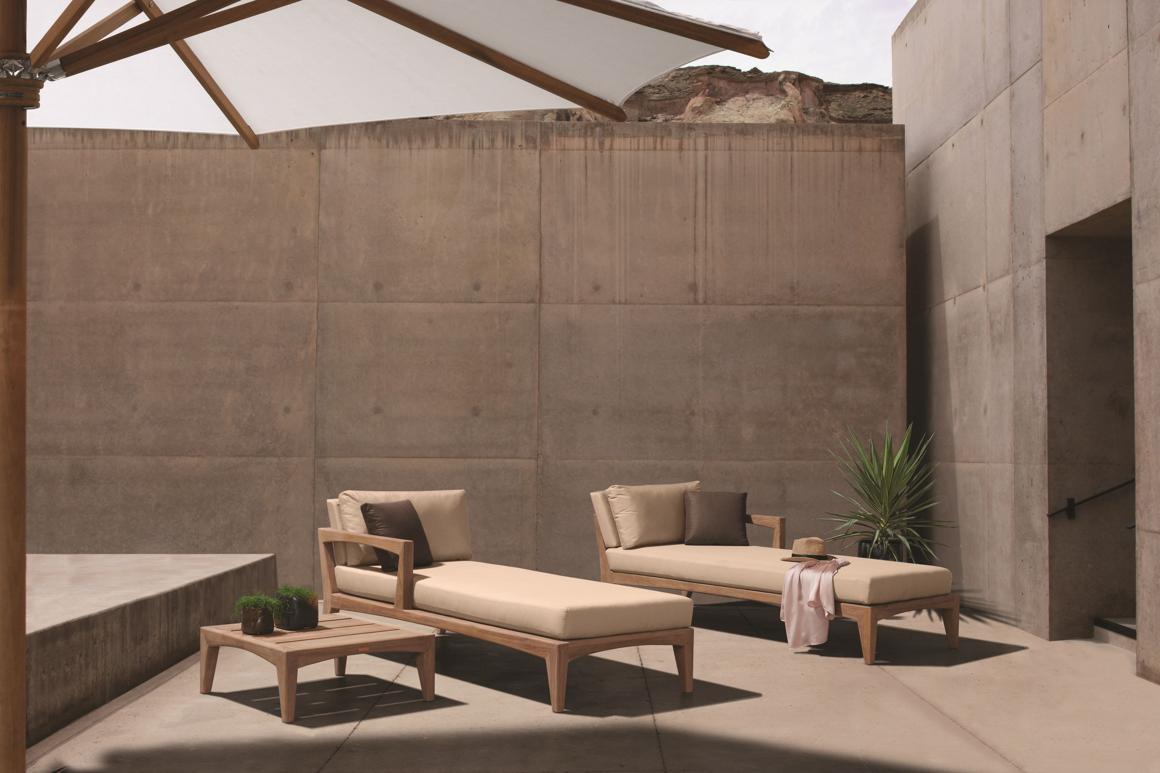 Ткань мягкая Садовая спальная кровать Royal Botania Zenhit lounge ARCH-00012444 - Вид №2