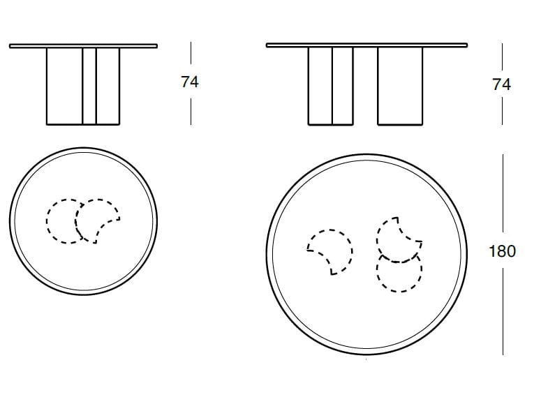 Круглый стол Zanotta BOL ARCH-00056599 - Вид №6