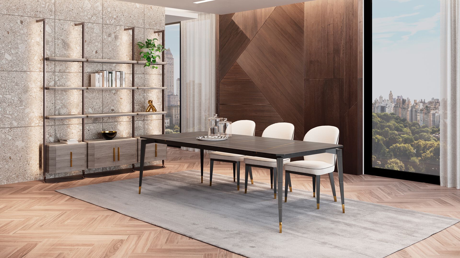 Стол с металлическими вставками OPERA CONTEMPORARY EDITH ARCH-00024064 - Вид №4