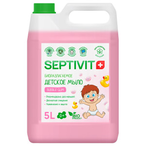 90753130 Жидкое мыло для рук SPTV_soap_baby_bubble Bubble Gum 5 л STLM-0368278 SEPTIVIT