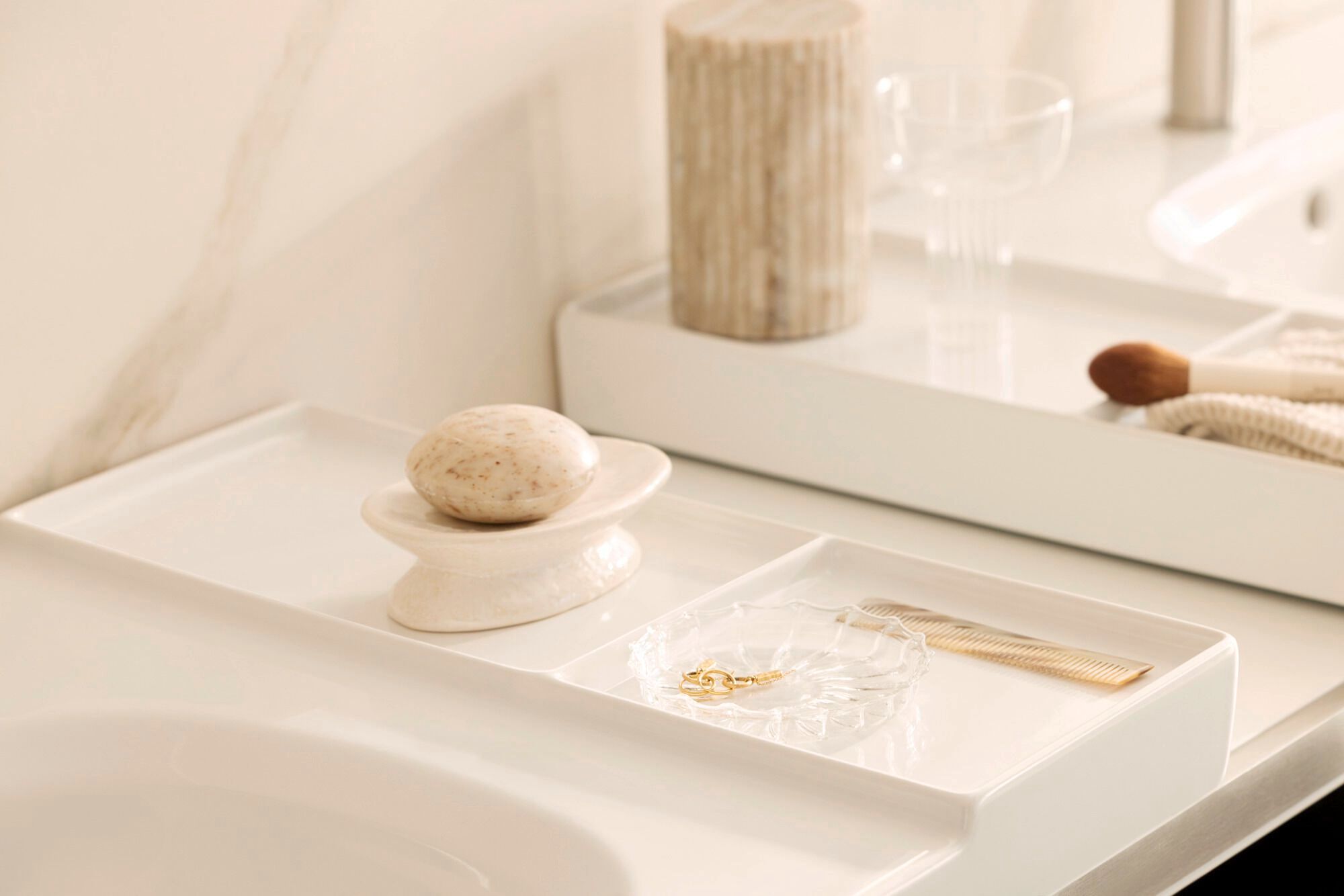 Керамическая раковина с полукруглой прямоугольной раковиной Duravit Aurena ARCH-00032157 - Вид №4