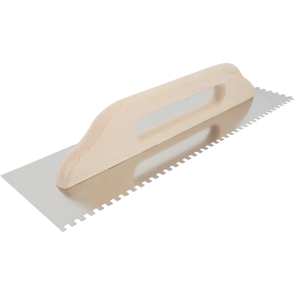 Гладилка зубчатая из нержавеющей стали Hardy 0800-434806 130x480 мм, зуб 6x6 мм STLM-2014783