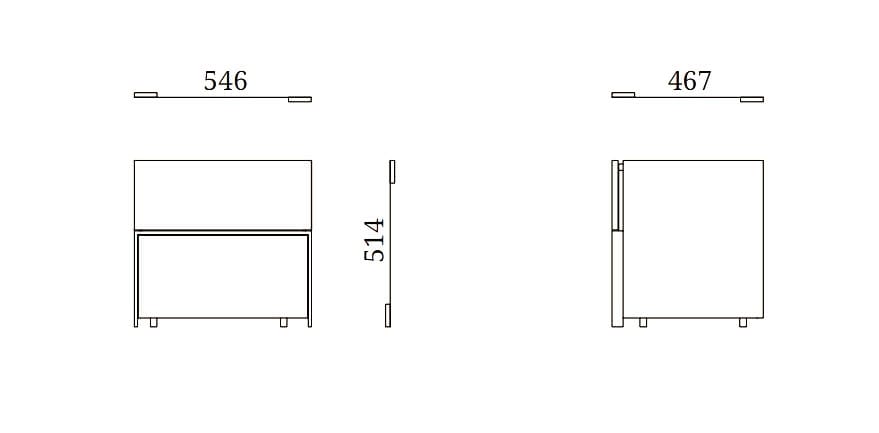 Деревянная прямоугольная тумбочка Febal Casa Gate ARCH-00145081 - Вид №8
