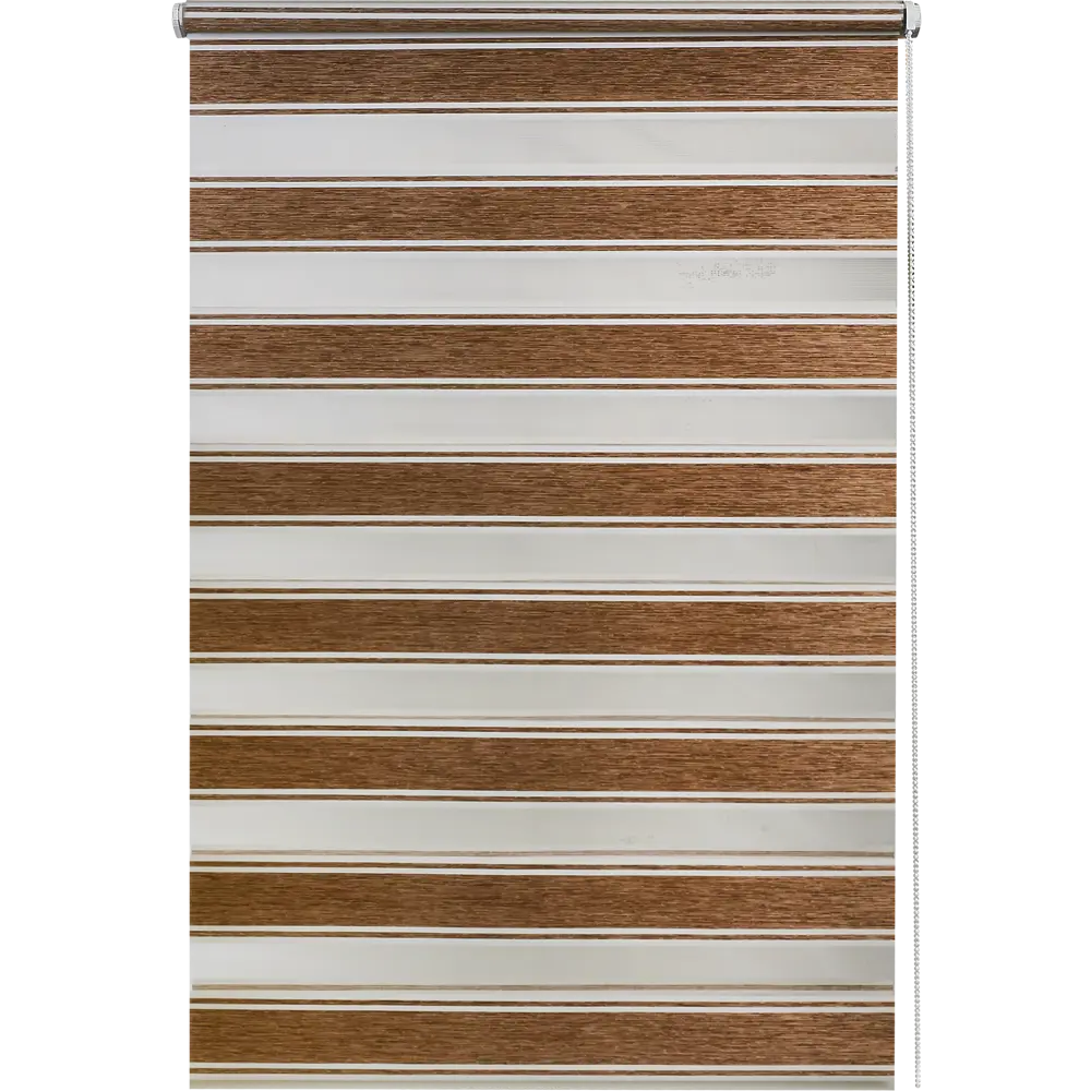 Штора рулонная день-ночь Дэли 50x160 см коричневая MIAMOZA STLM-2050515