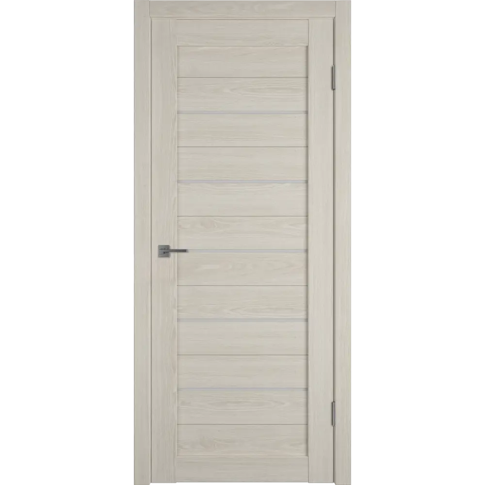 Дверь межкомнатная Альфа 5 остекленная ПВХ ламинация цвет свит крем 60x200 см 89168495 STLM-2027931 VFD 