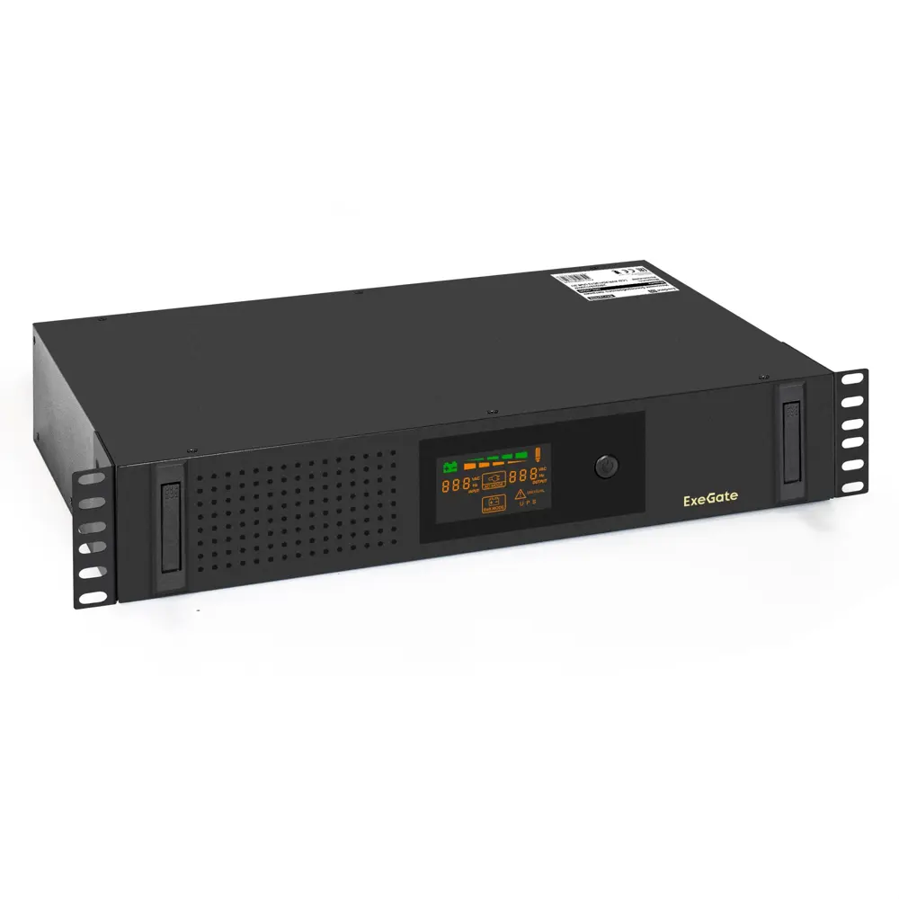 Источник бесперебойного питания Exegate ServerRM UNL-2000.LCD.AVR.2SH.3C13.USB.2U 2000 ВА 2000 Вт