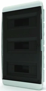 Бокс внутренний на 36 модулей Tekfor (черная прозрачная дверь)