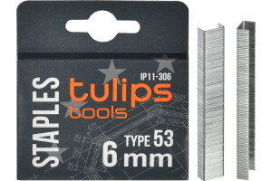 15878308 Скобы тип 53 (1000 шт; 6 мм) для степлера IP11-306 Tulips Tools