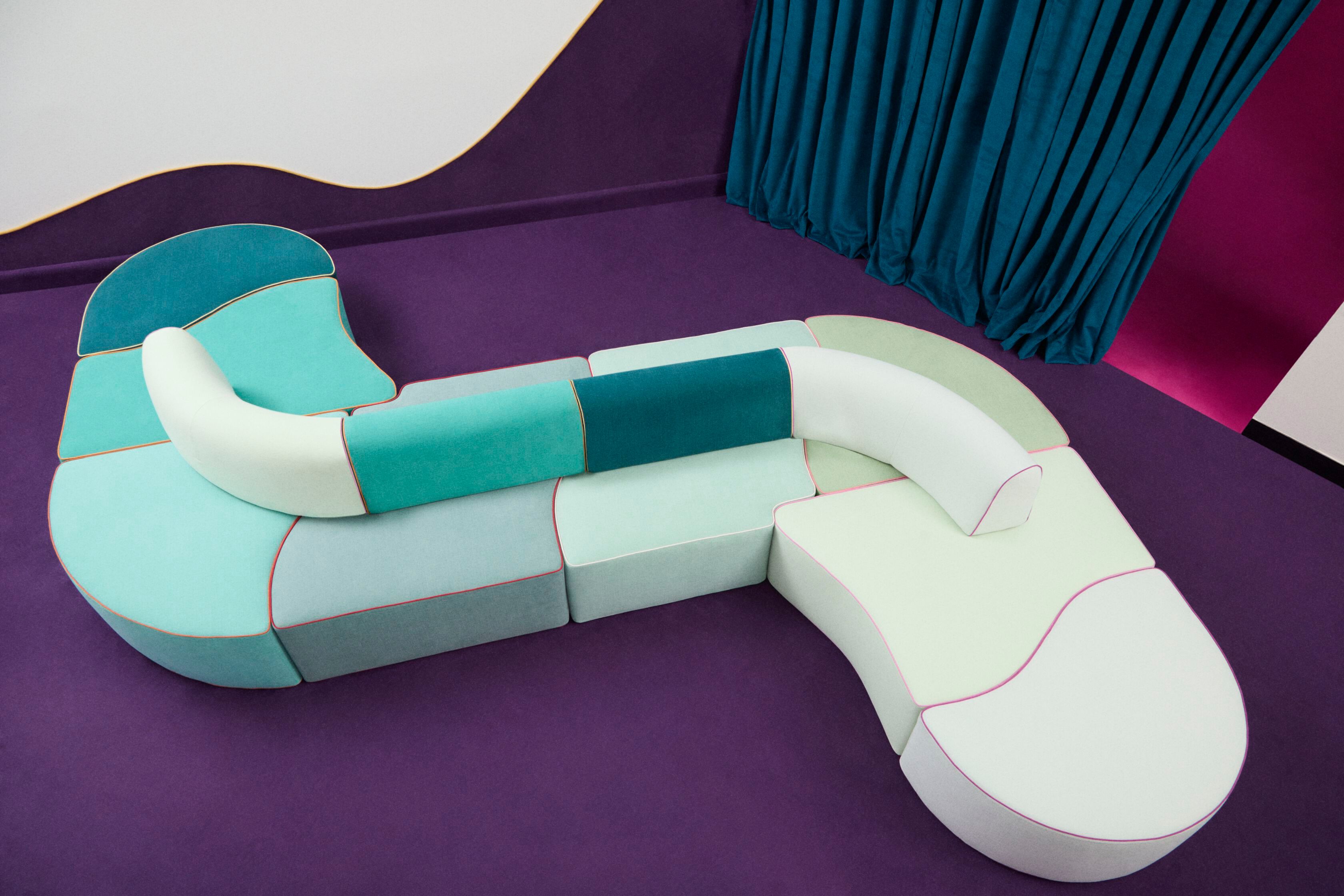 Ткань диван Paolo Nesi SNAKED ARCH-00069162 - Вид №17