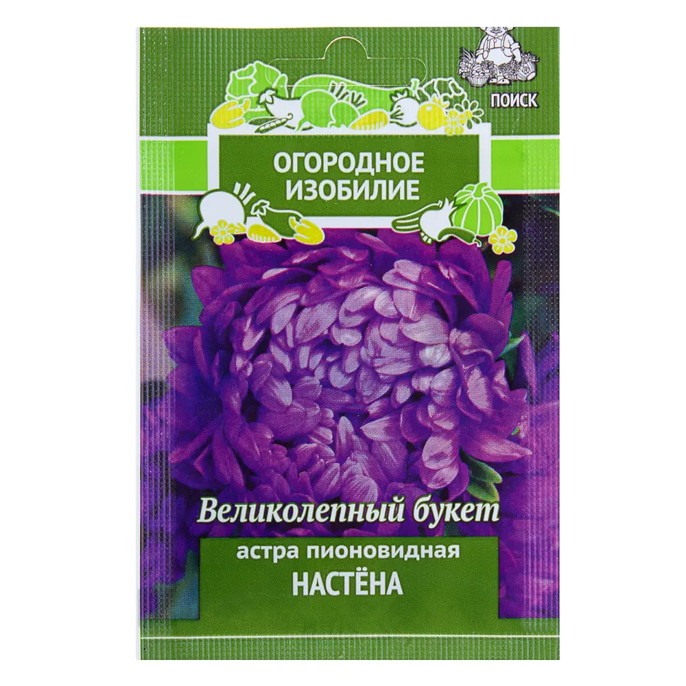 Семена цветов Астра пионовидная Настена фиолетовая Поиск 18358799 STLM-2159666 