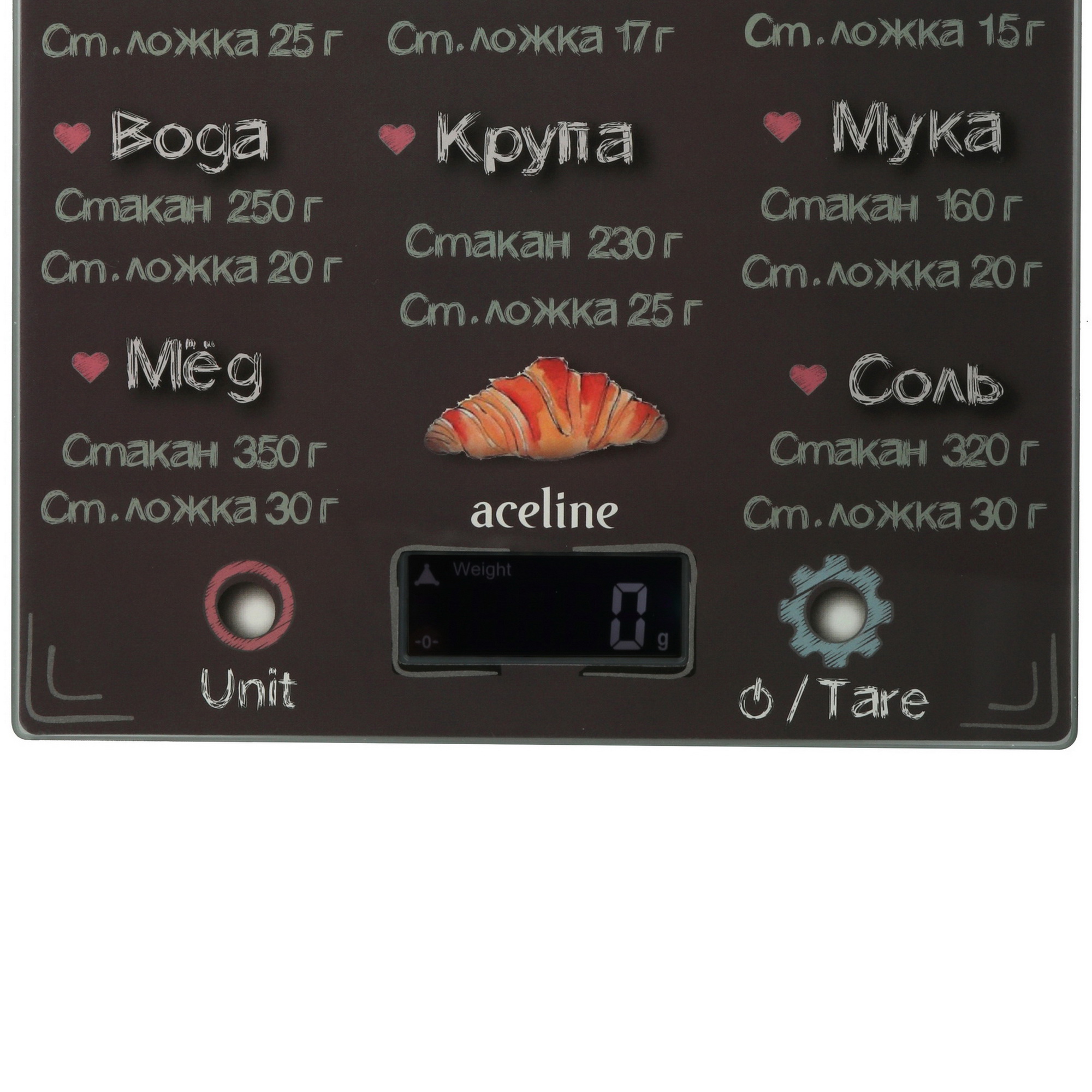 9100287 Кухонные весы Aceline GM-20B черный STDN-0111426 - Вид №2